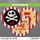 Jake and the Neverland Pirates Birthday Circle Labels 